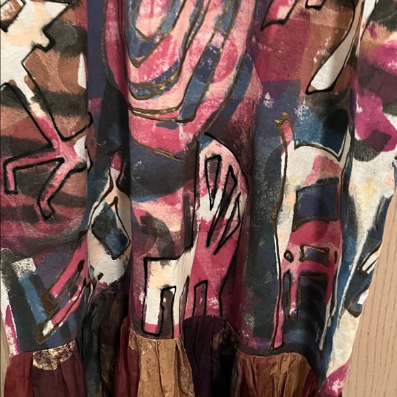 Abstract Patterned Maxi Dress - Picture 6 of 12